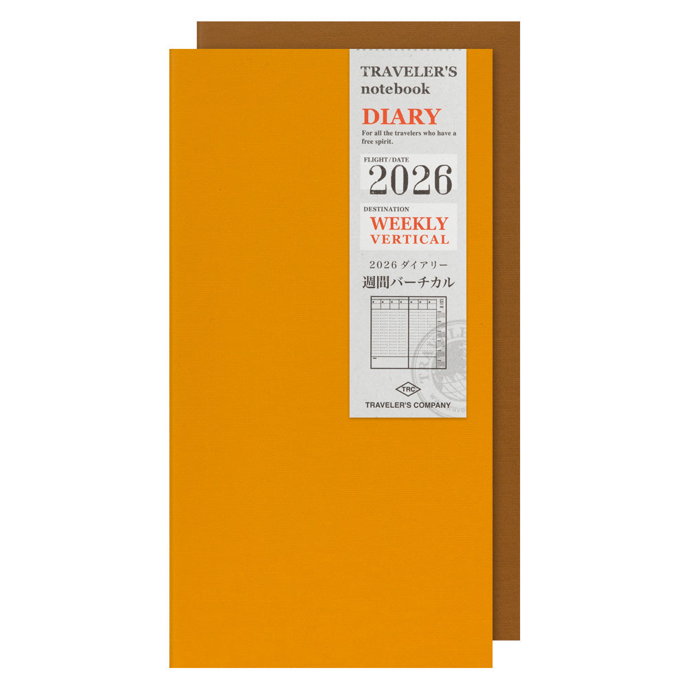 TRAVELER'S notebook - Diary 2026 Weekly + Vertical Refill-Agenda-DutchMills