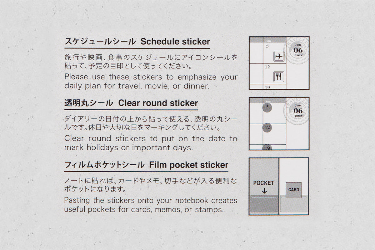 TRAVELER'S notebook - Diary 2027 Customized sticker set-Agenda-DutchMills