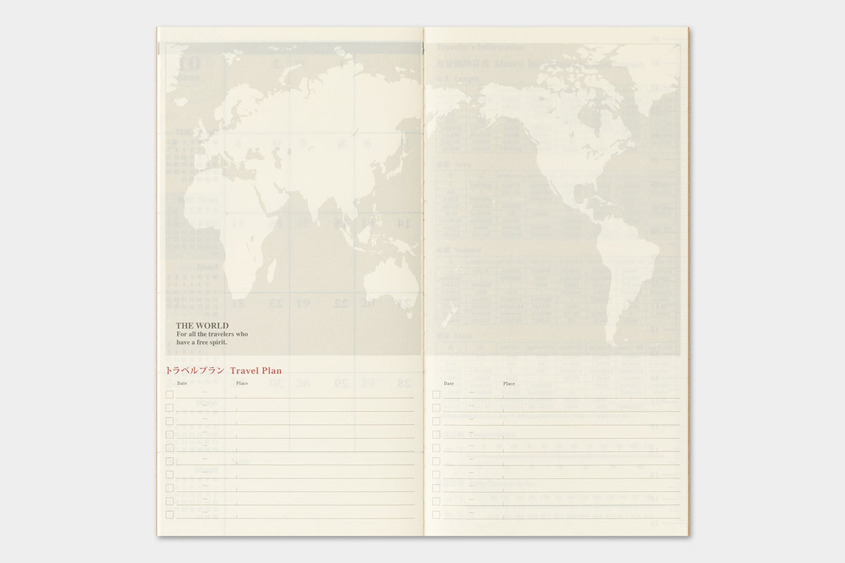 TRAVELER'S notebook - Diary 2027 Monthly Refill-Agenda-DutchMills