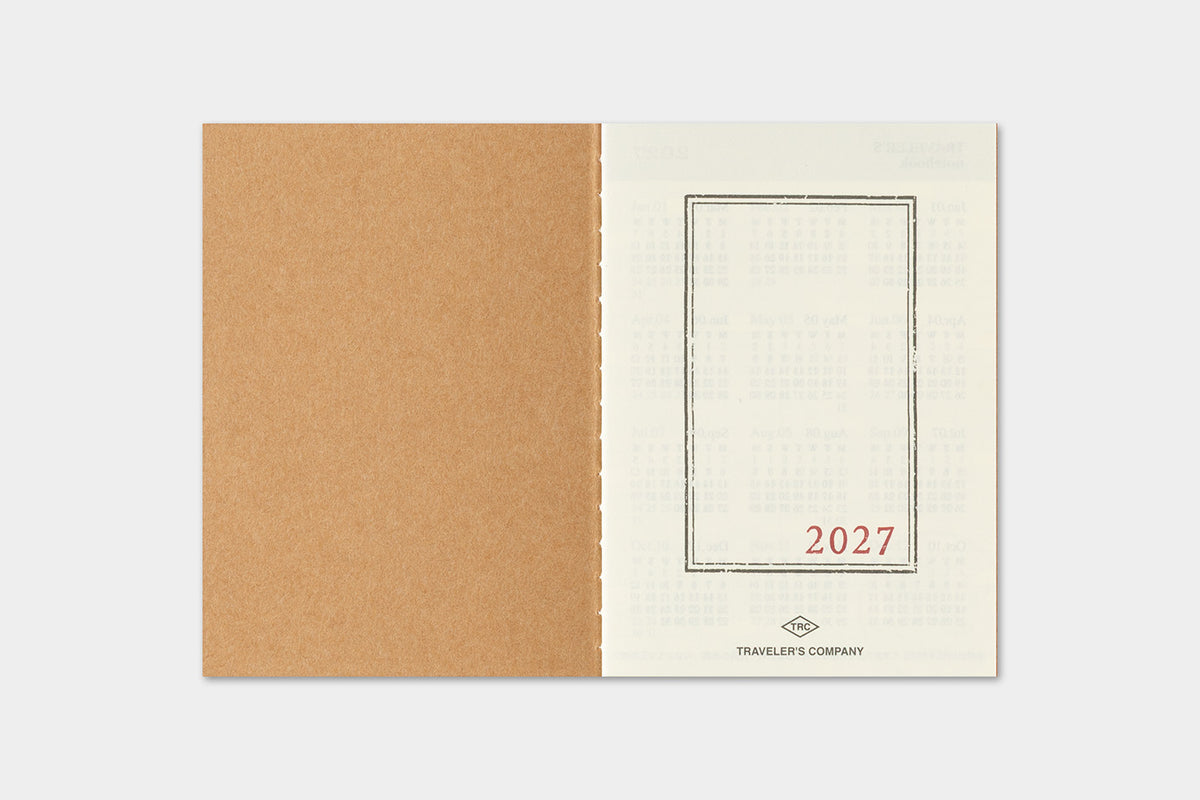 TRAVELER'S notebook - Diary 2027 Monthly Refill (Passport size)-Agenda-DutchMills