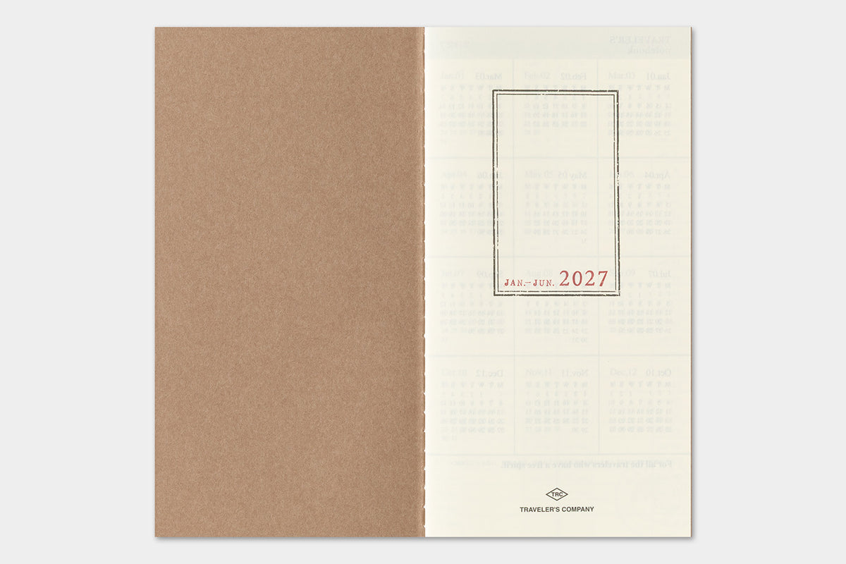 TRAVELER'S notebook - Diary 2027 Weekly + Vertical Refill-Agenda-DutchMills