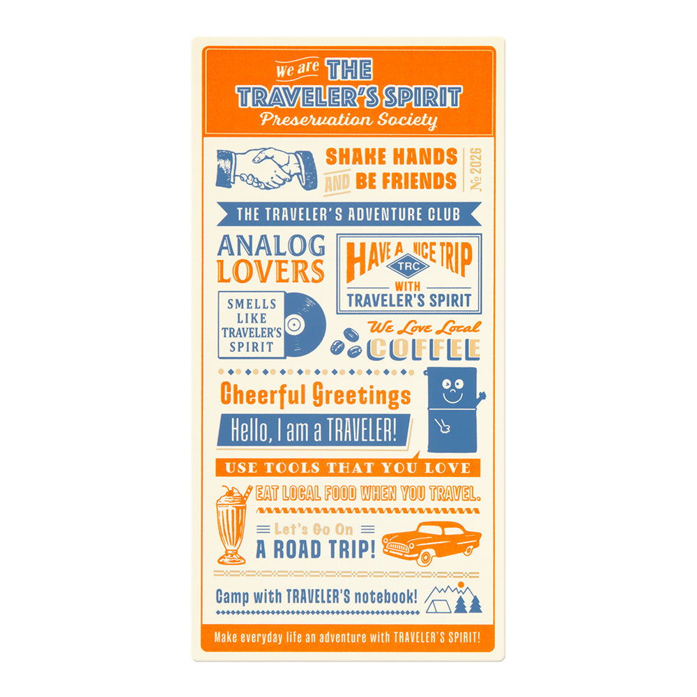 TRAVELER'S notebook - Underlay Plastic Sheet 2026-Agenda-DutchMills