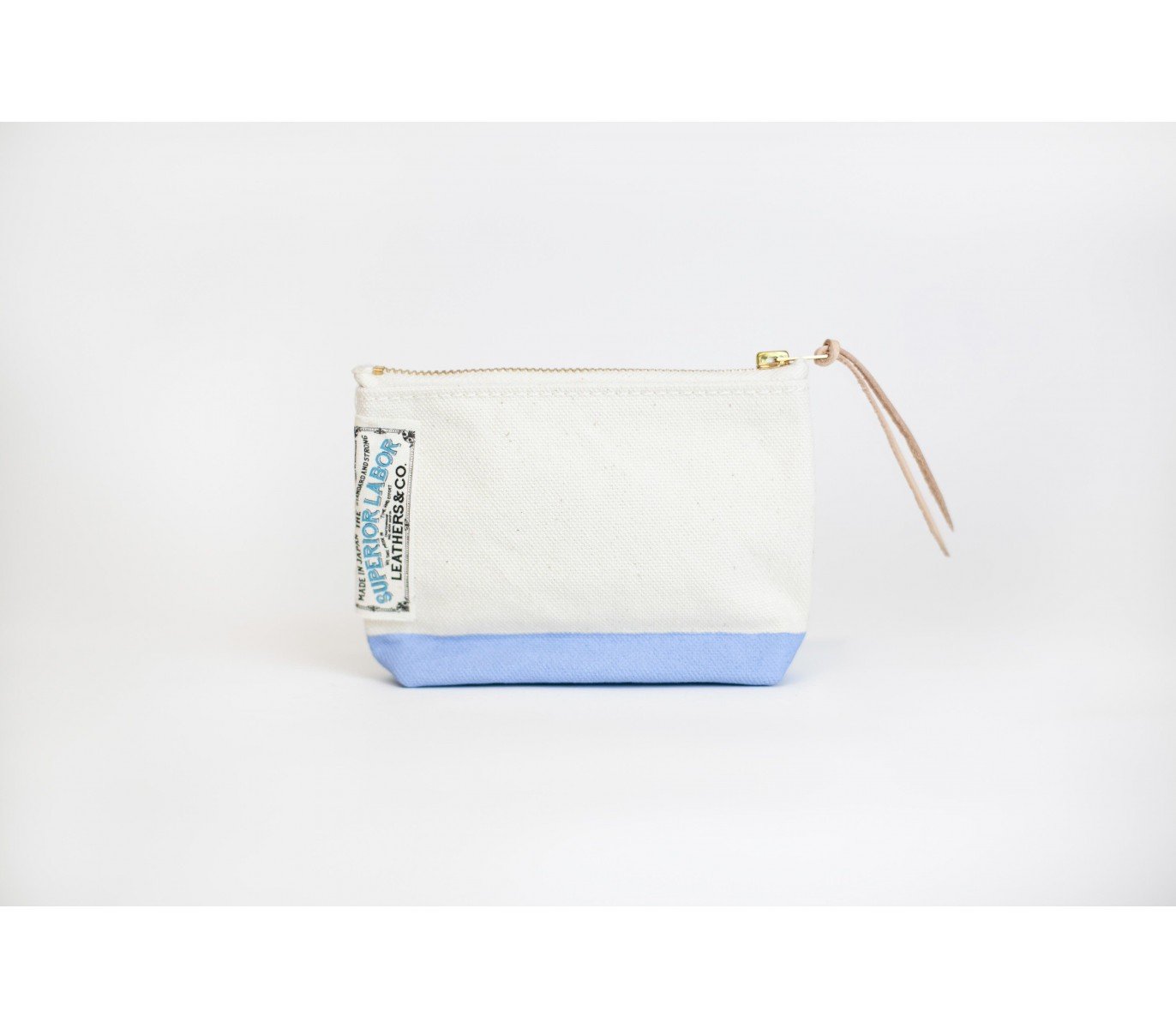 The Superior Labor - Cotton Canvas Pouch #01 - Light Blue-Etui-DutchMills