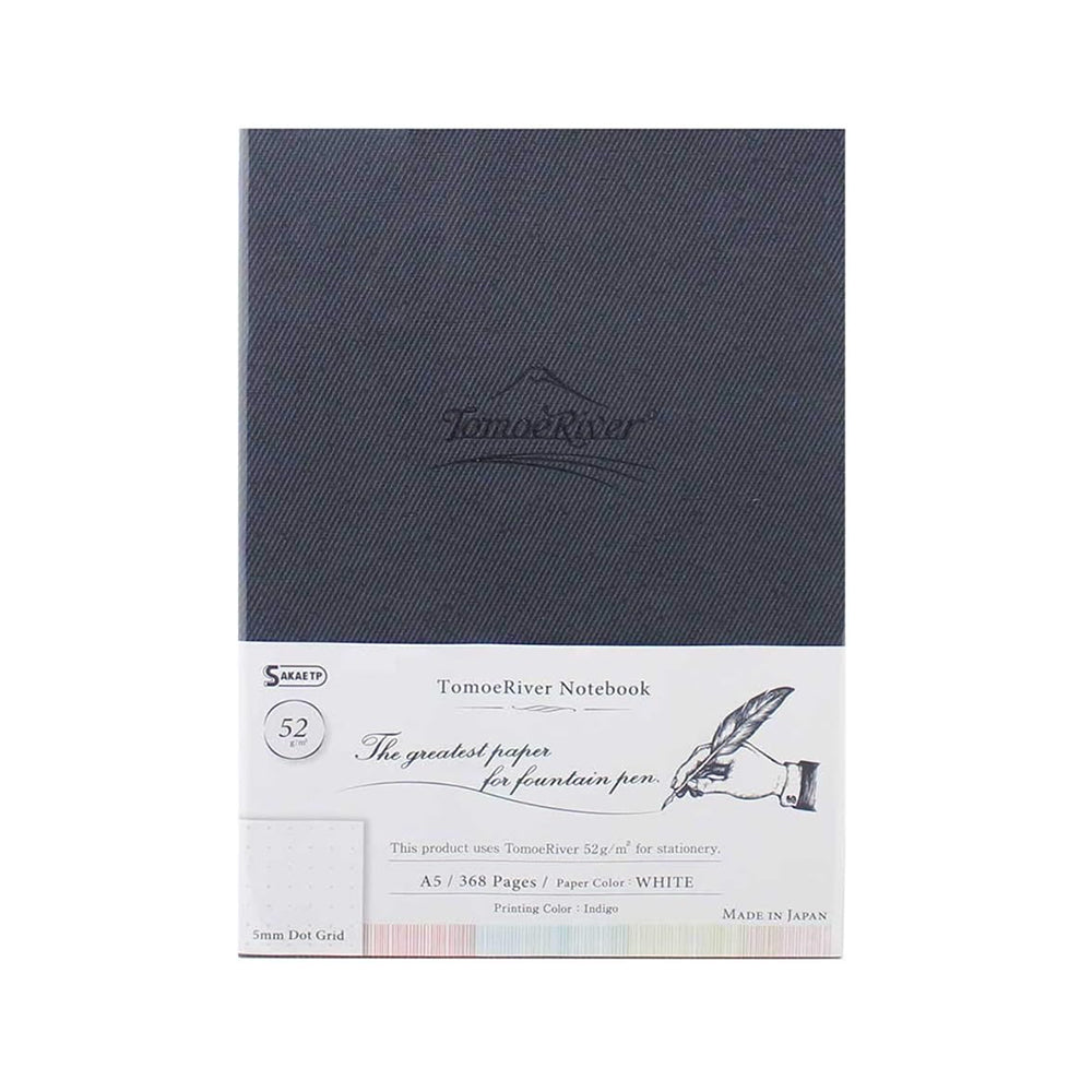 Tomoe River - Notebook hardcover 5mm Grid / A5 / White / 52 g/m2-Notitieboek-DutchMills
