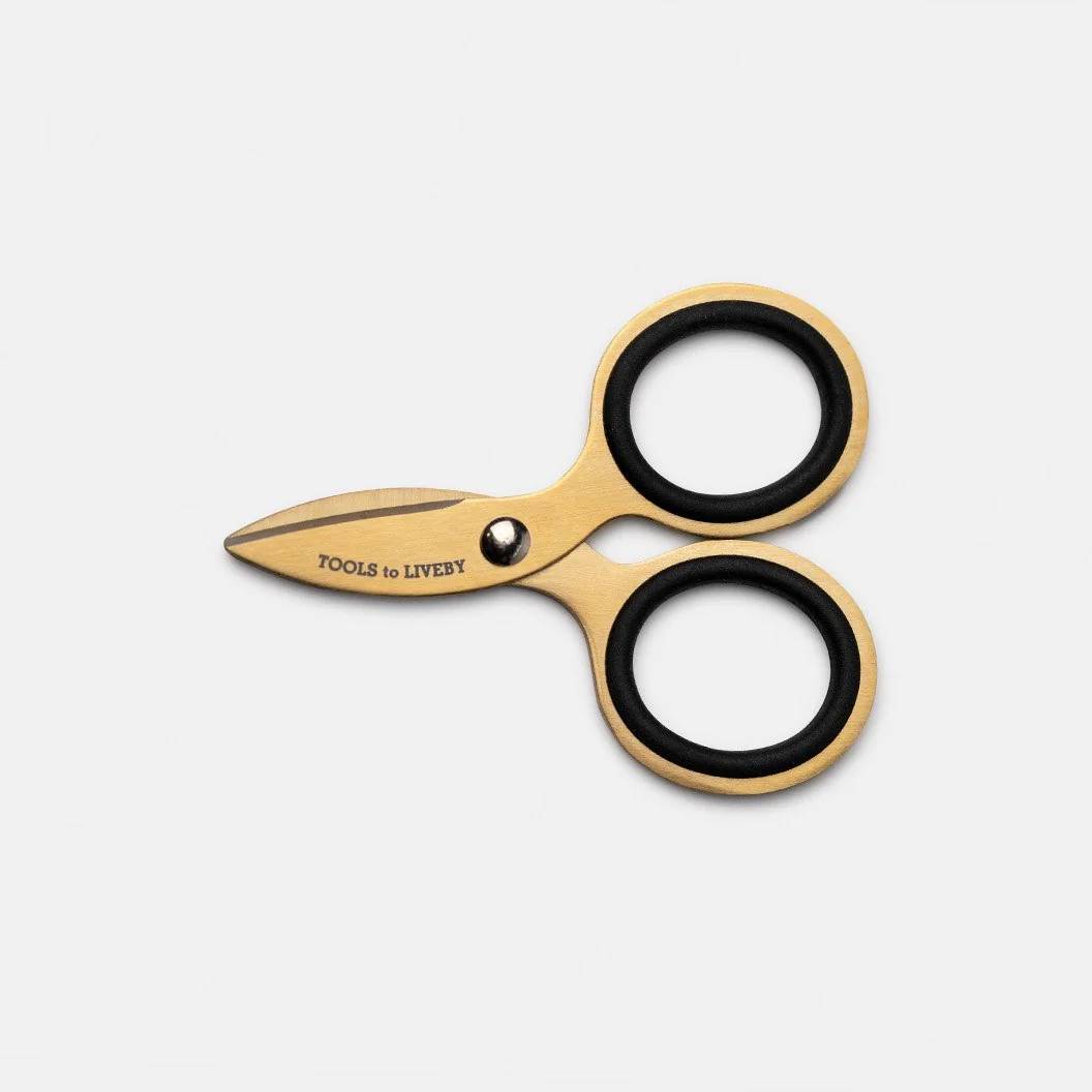 Tools to Liveby - Scissors 3" - Gold (schaar)-Schaar-DutchMills