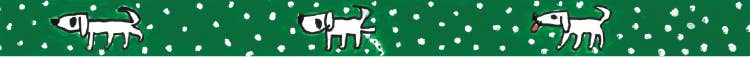 Washi Tape - Dog by Makoto Matsubayashi / MTMATU03EZ-DutchMills