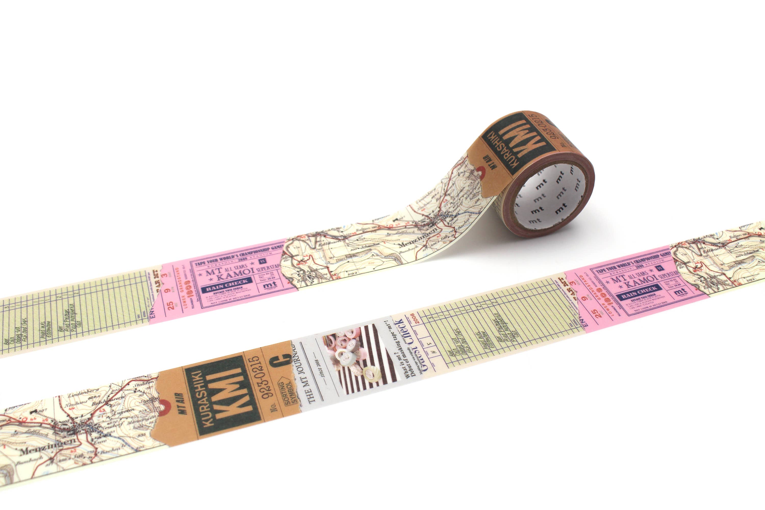 Washi Tape - Retro Collage with Map / MTEX252EZ-DutchMills