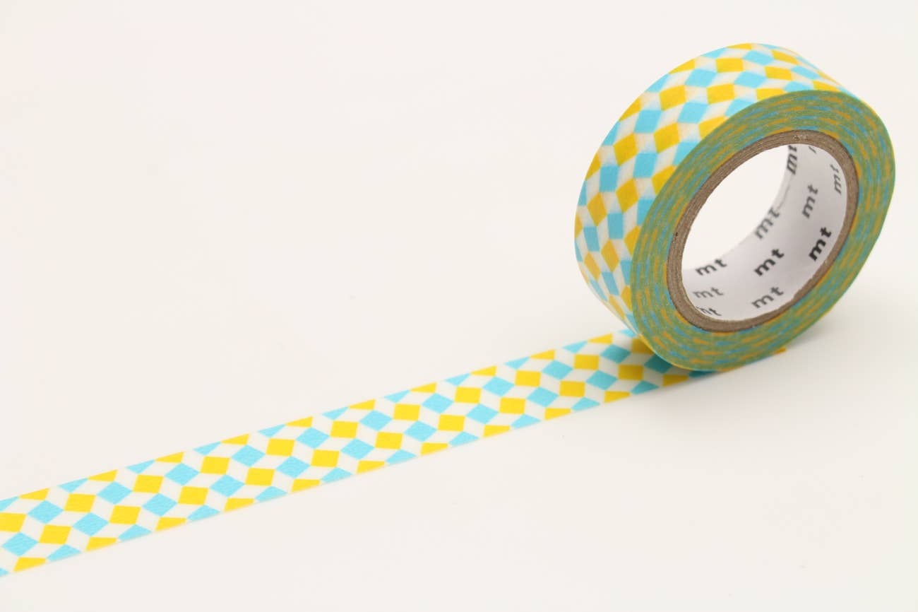 Washi Tape - square yellow mt basic MT01D178RZ-DutchMills