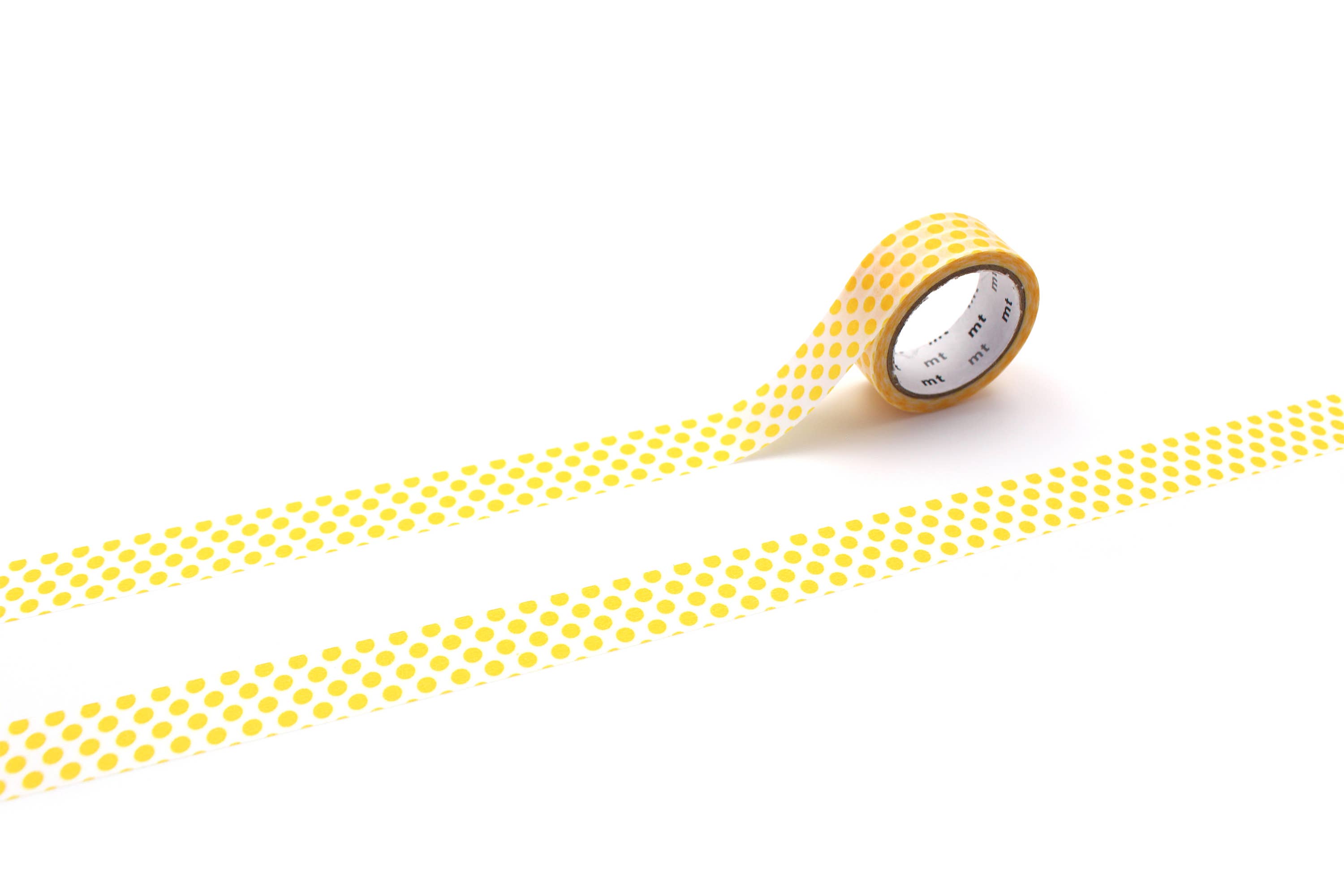 Washi Tape - white with yellow dots / mt basic MT1D580EZ-DutchMills