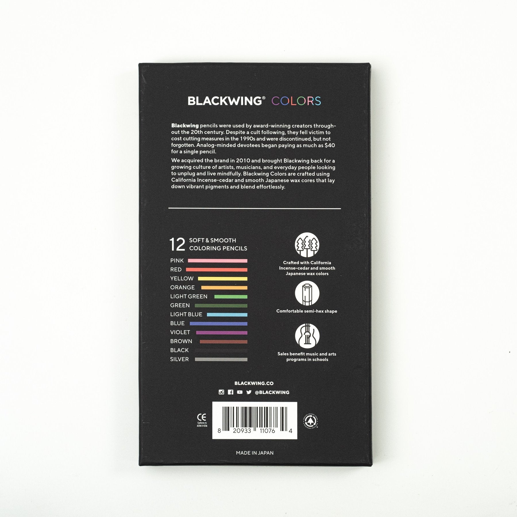 Blackwing - Colors (doos 12 potloden)-Potlood-DutchMills
