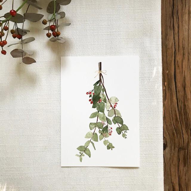 Caroline Vieira - Eucalyptus Christmas-Kaart-DutchMills