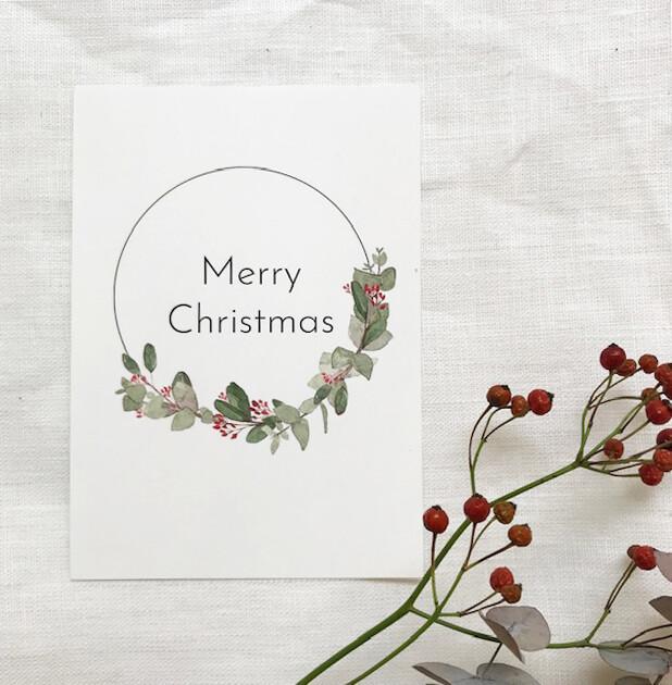 Caroline Vieira - Welcome Eucalyptus Christmas-Kaart-DutchMills