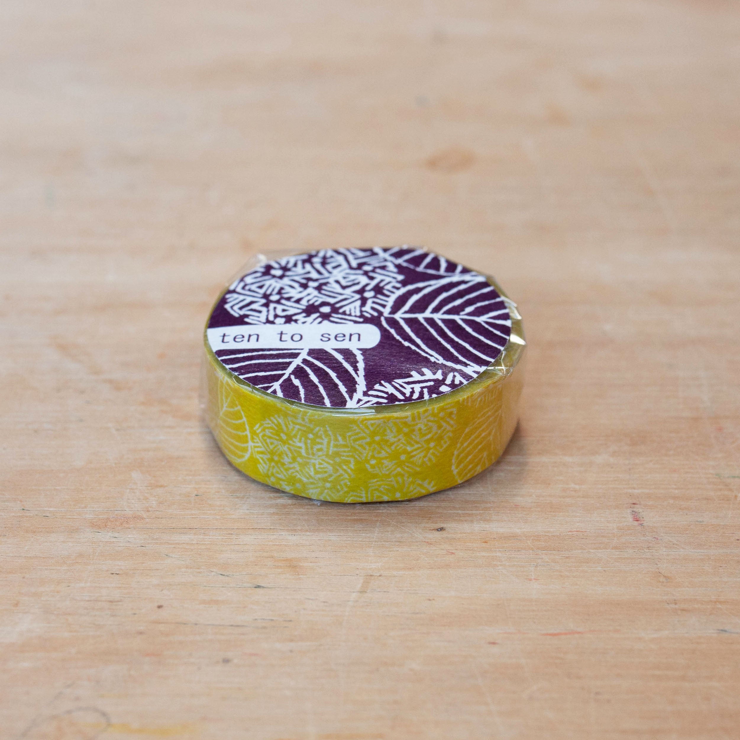 Classiky - Hydrangea Masking Tape (Mustard)-Maskingtape-DutchMills