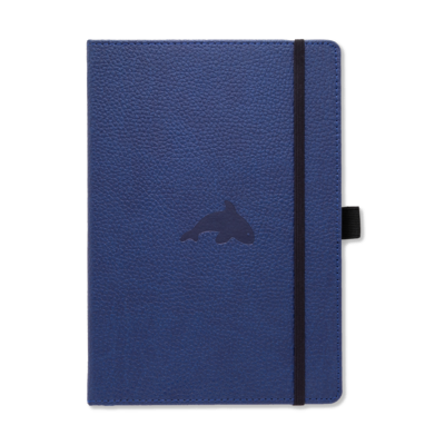 Dingbats* - A5+ Wildlife Blue Whale Notebook - Dotted-Notitieboek-DutchMills