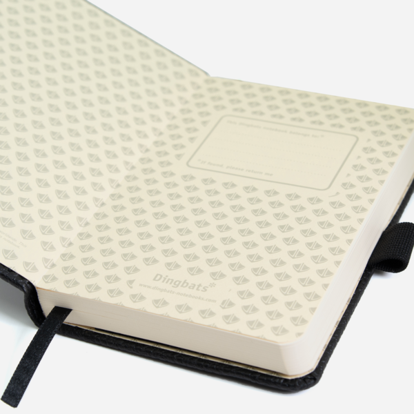 Dingbats* - A6 Wildlife Black Duck Notebook - Dotted-Notitieboek-DutchMills