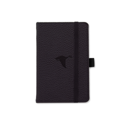 Dingbats* - A6 Wildlife Black Duck Notebook - Dotted-Notitieboek-DutchMills