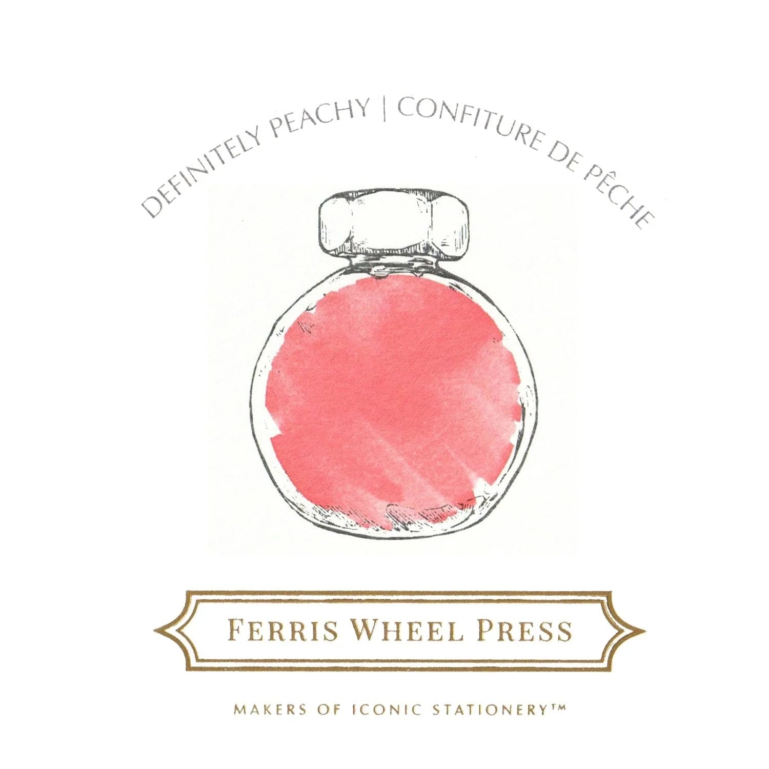 Ferris Wheel Press - 38ml Definitely Peachy Ink-Inkt-DutchMills