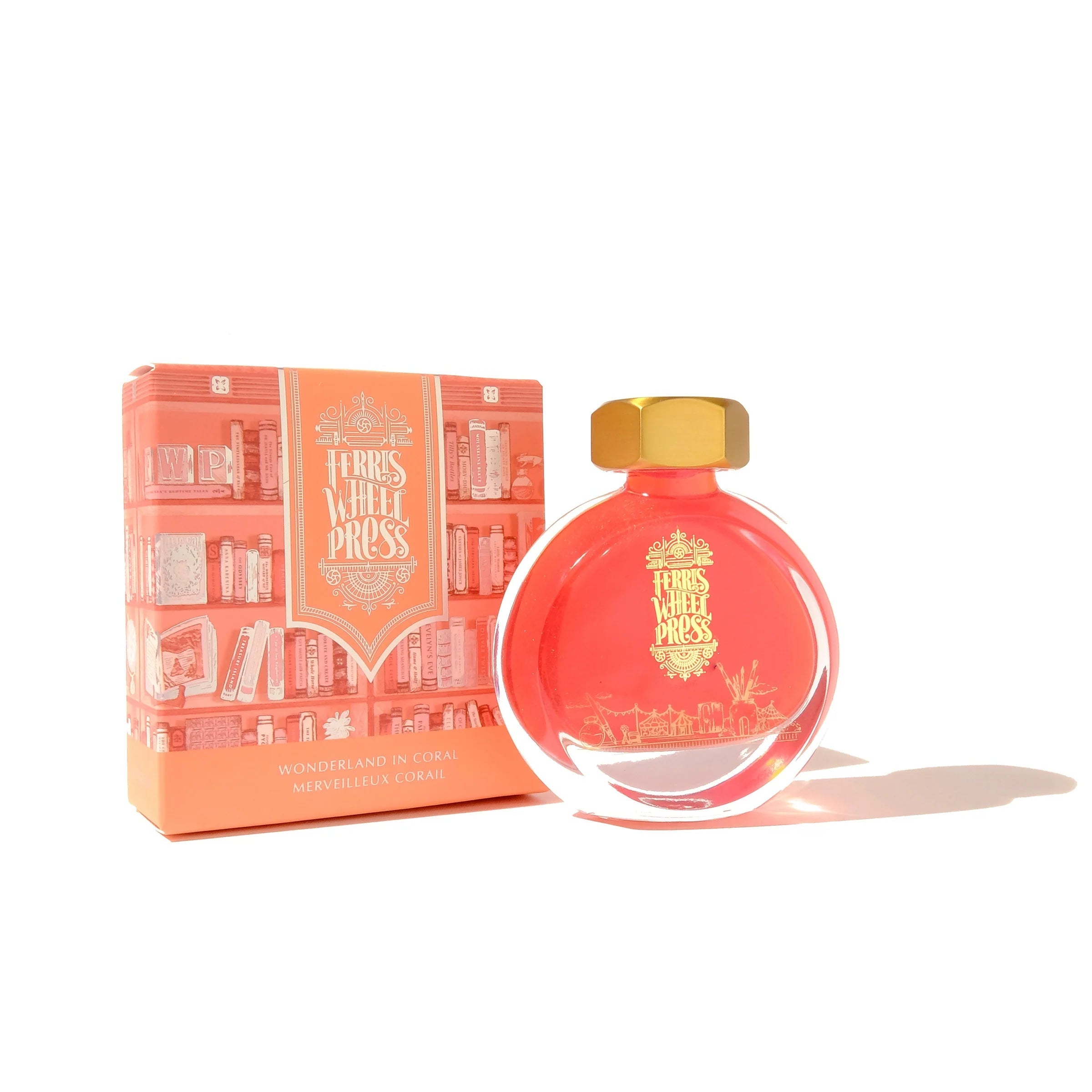 Ferris Wheel Press - 38ml Wonderland in Coral Ink-Inkt-DutchMills