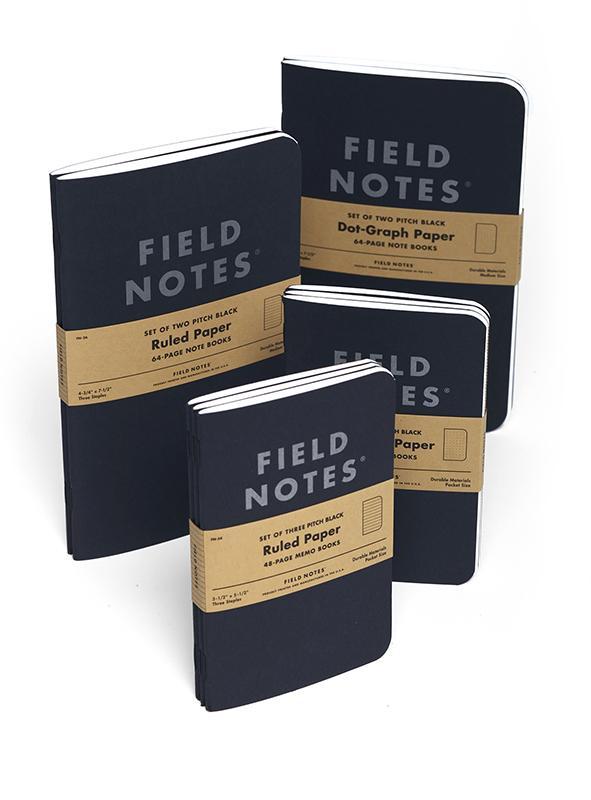 Field Notes - Pitch Black Memo Book - Dot-Graph-Notitieboek-DutchMills