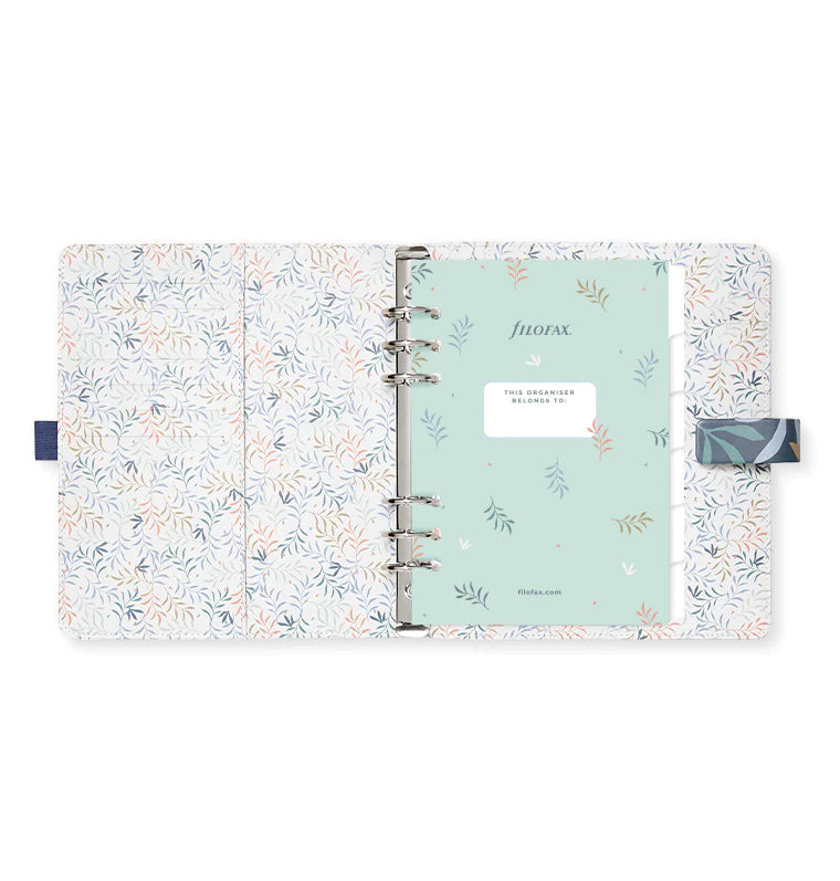 Filofax - A5 Organiser - Botanical - Blue-Organiser-DutchMills