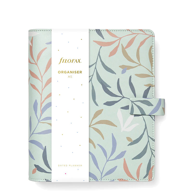 Filofax - A5 Organiser - Botanical - Mint-Organiser-DutchMills