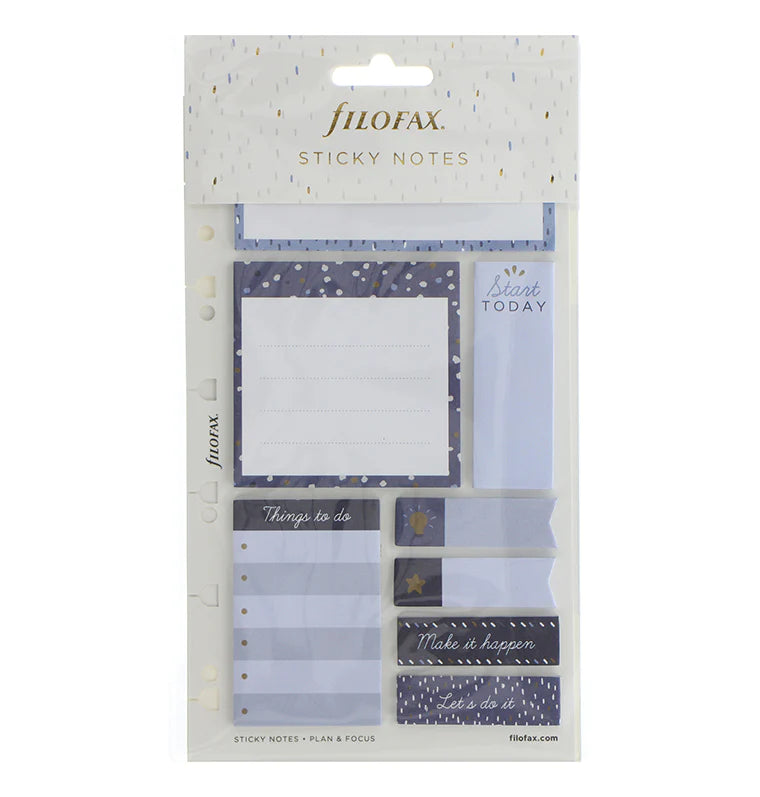Filofax - Indigo Sticky Notes-Sticky Notes-DutchMills