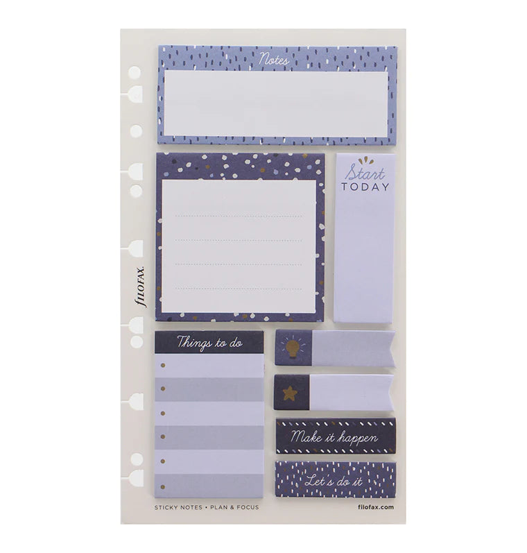 Filofax - Indigo Sticky Notes-Sticky Notes-DutchMills