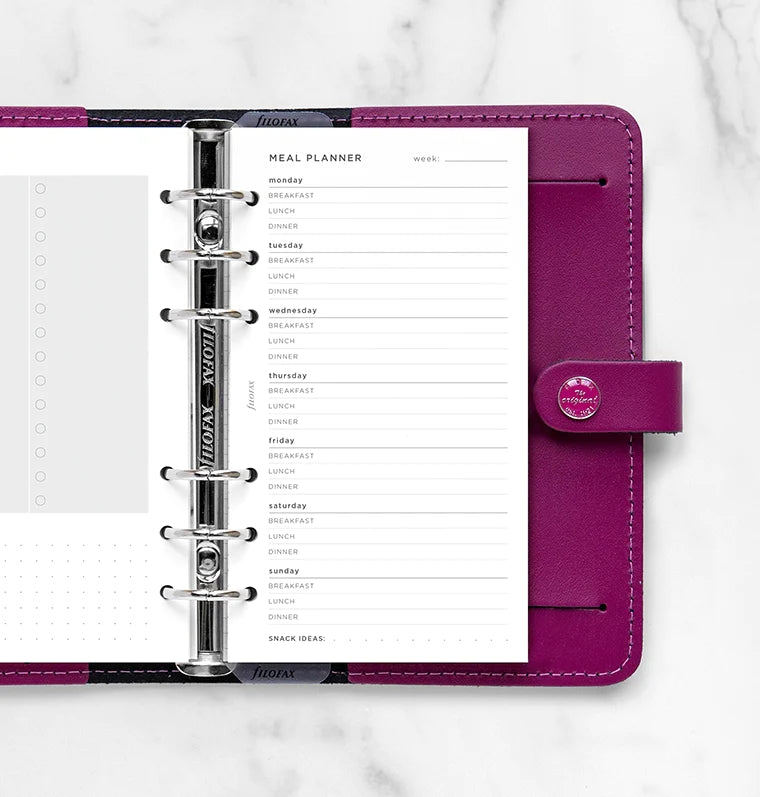 Filofax - Minimal Meal Planner - Personal-Refill-DutchMills
