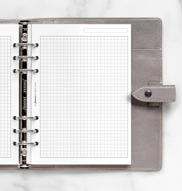 Filofax - Squared Paper White - A5-Refill-DutchMills