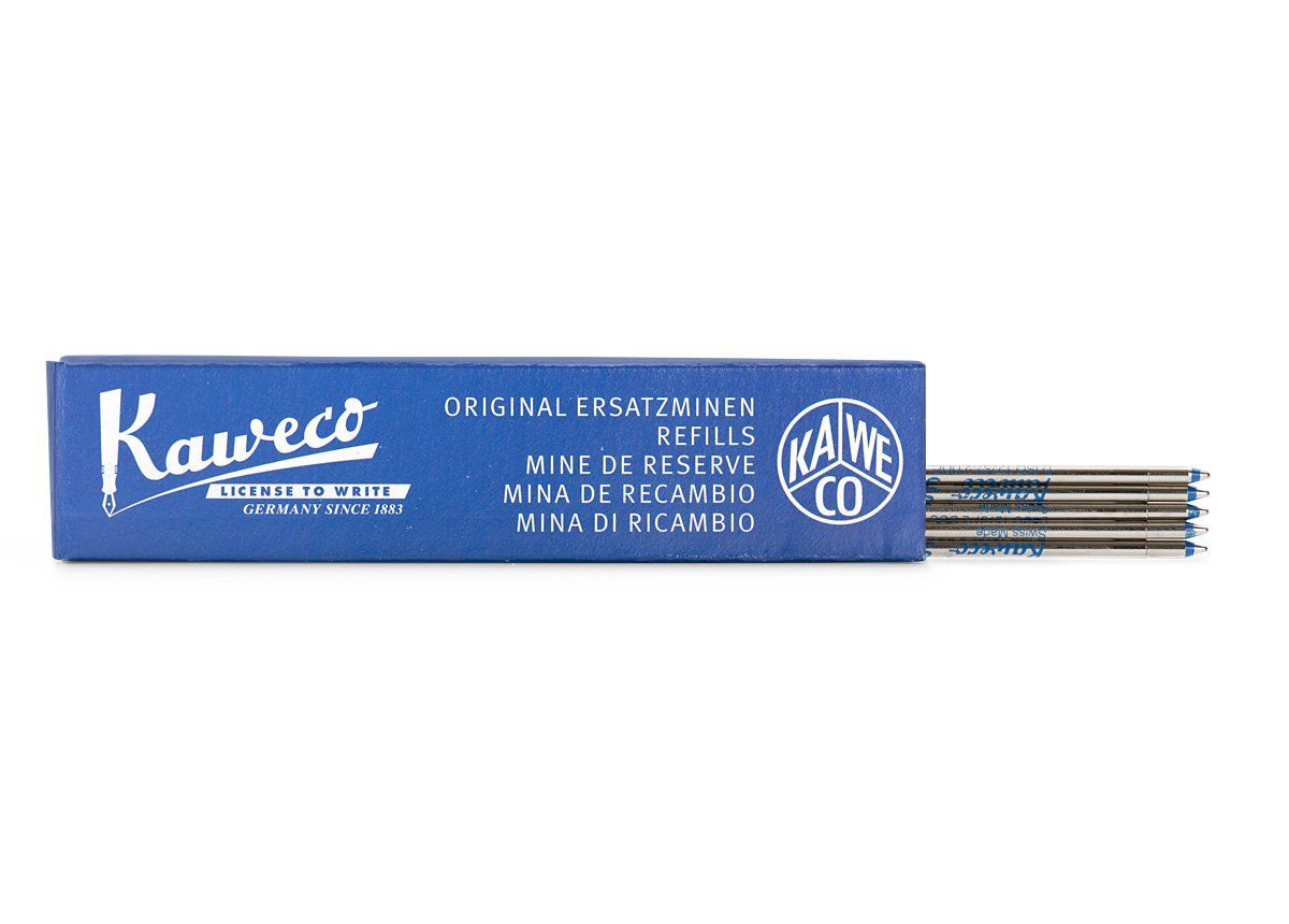 Kaweco - D1 ballpoint pen refill blue, 5 pieces / box - 0,8 mm-Balpen-DutchMills