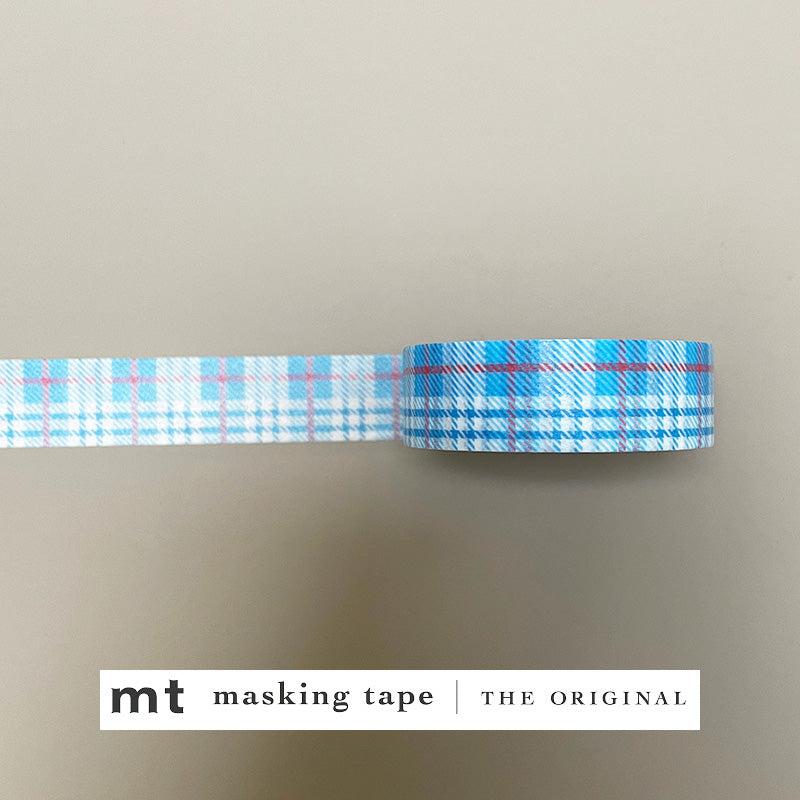 MT Masking Tape - Check Light Blue-Maskingtape-DutchMills