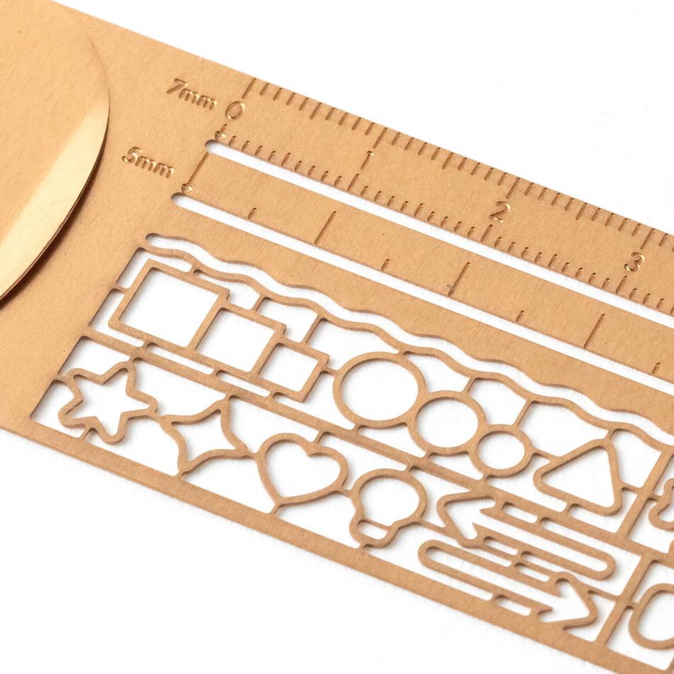 Midori - Clip Ruler Copper-Liniaal-DutchMills