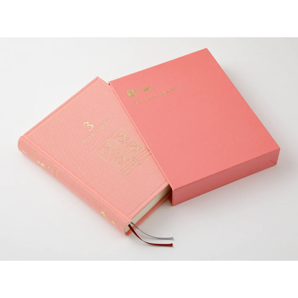 Midori - Daily Diary Mini 3 Years - Pink-Dagboek-DutchMills