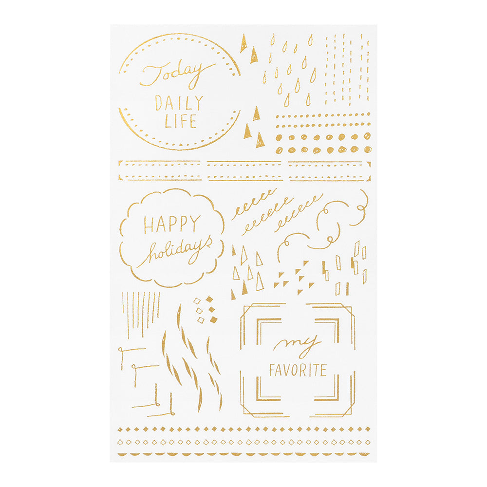 Midori - Foil Transfer Sticker - Geometric-Sticker-DutchMills