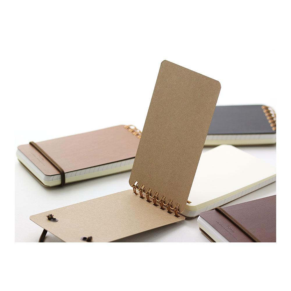 Midori - WM Grain Notepad Dark Brown-Notitieblok-DutchMills