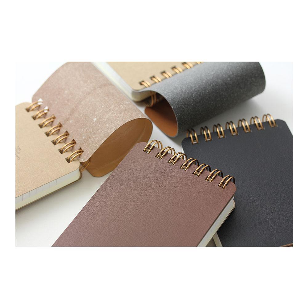 Midori - WM Grain Notepad Dark Brown-Notitieblok-DutchMills