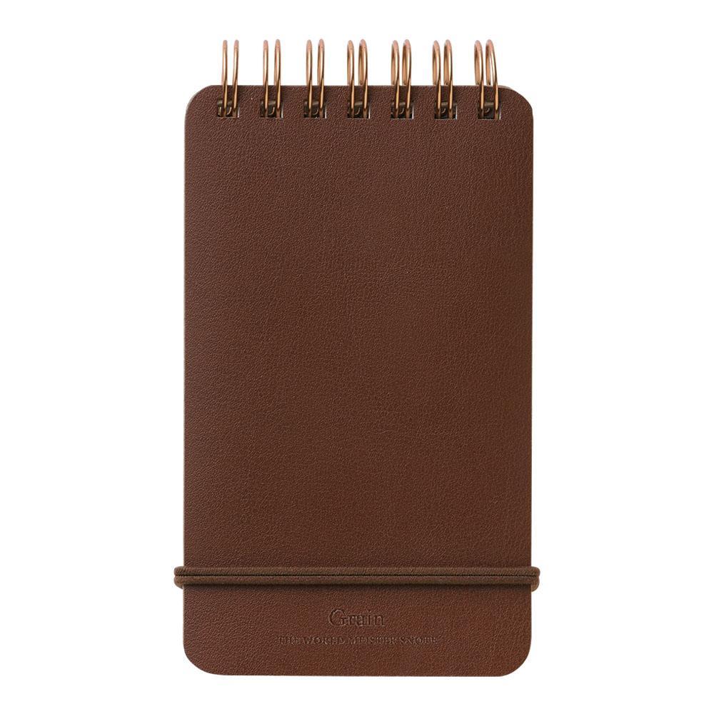 Midori - WM Grain Notepad Dark Brown-Notitieblok-DutchMills