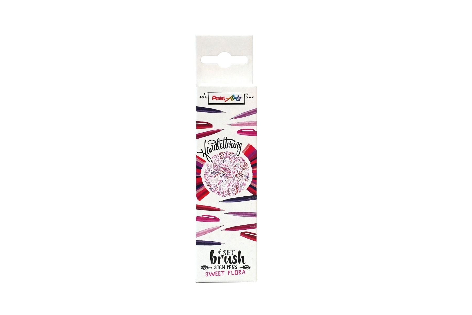 Pentel - Brush Sign Pens - Sweet Flora (6 pens)-Stift-DutchMills
