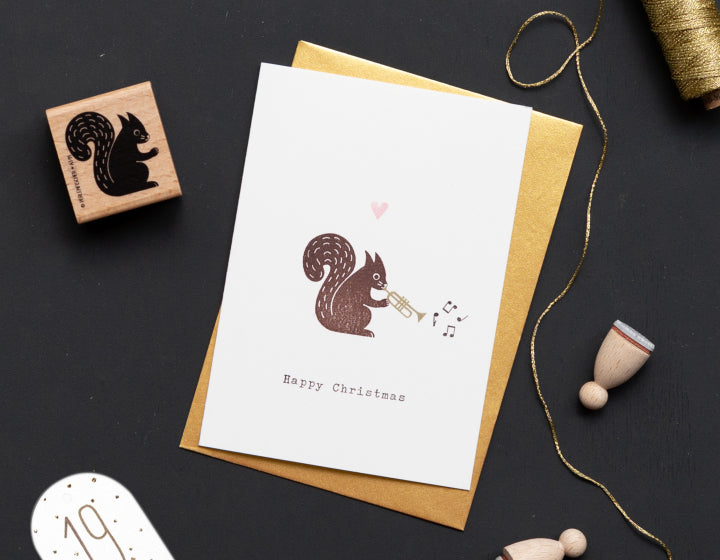 Perlenfischer - Eekhoorn-Stempel-DutchMills