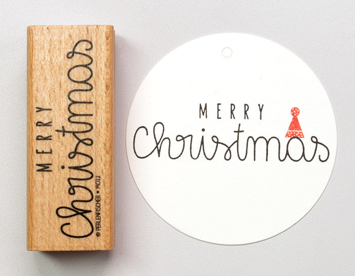 Perlenfischer - Merry Christmas-Stempel-DutchMills
