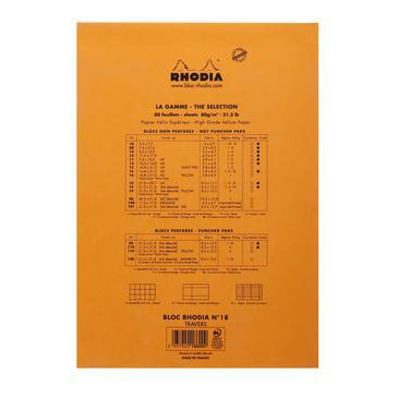 Rhodia - Notepad - A4 - Lined - Orange-Notitieblok-DutchMills