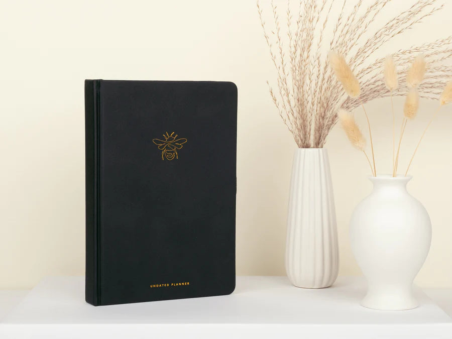 Scribble & Dot - Undated Planner A5 - Gold Bee-Planner-DutchMills