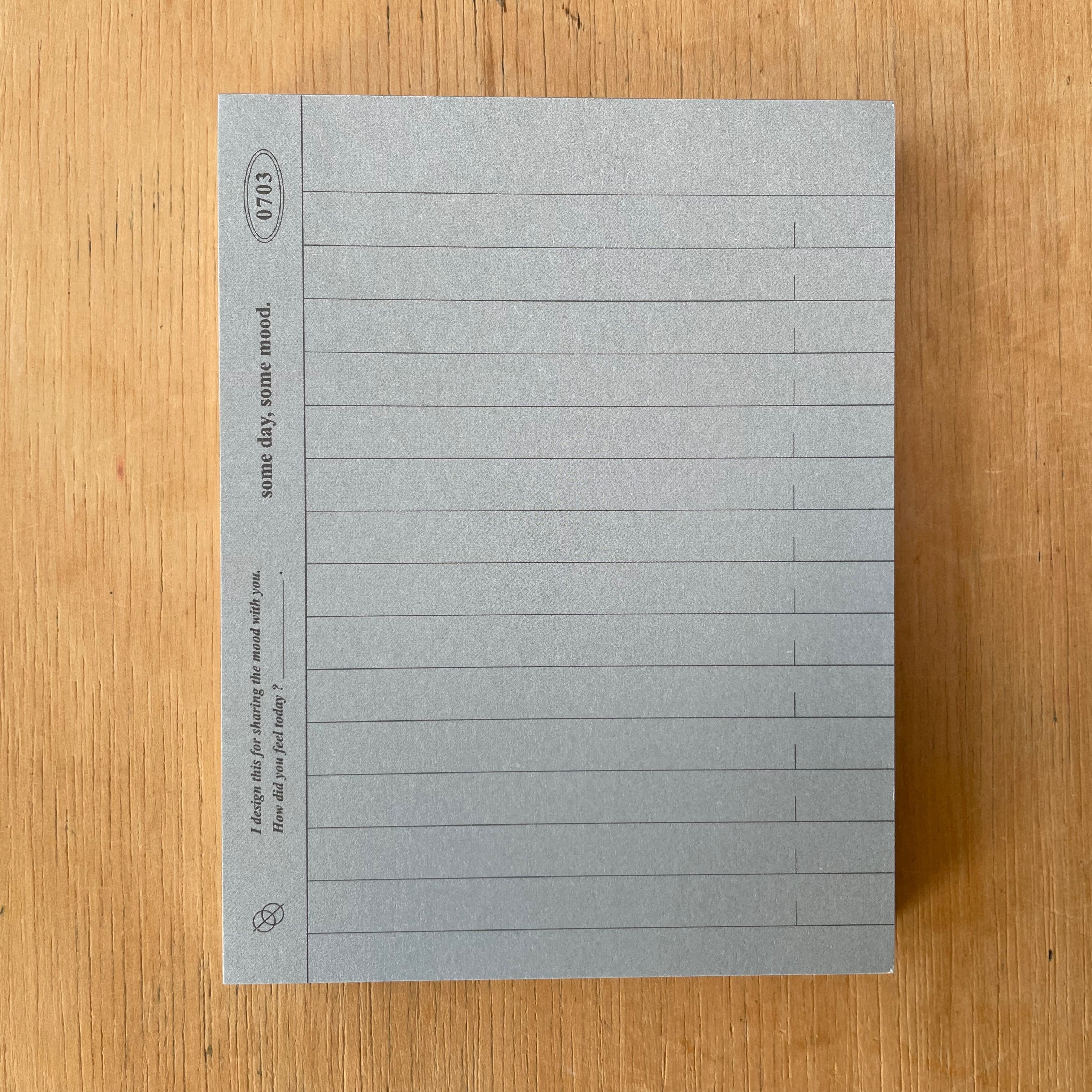 Some Mood Design - Memopad Checklist - Mind Grey-Sticky Notes-DutchMills