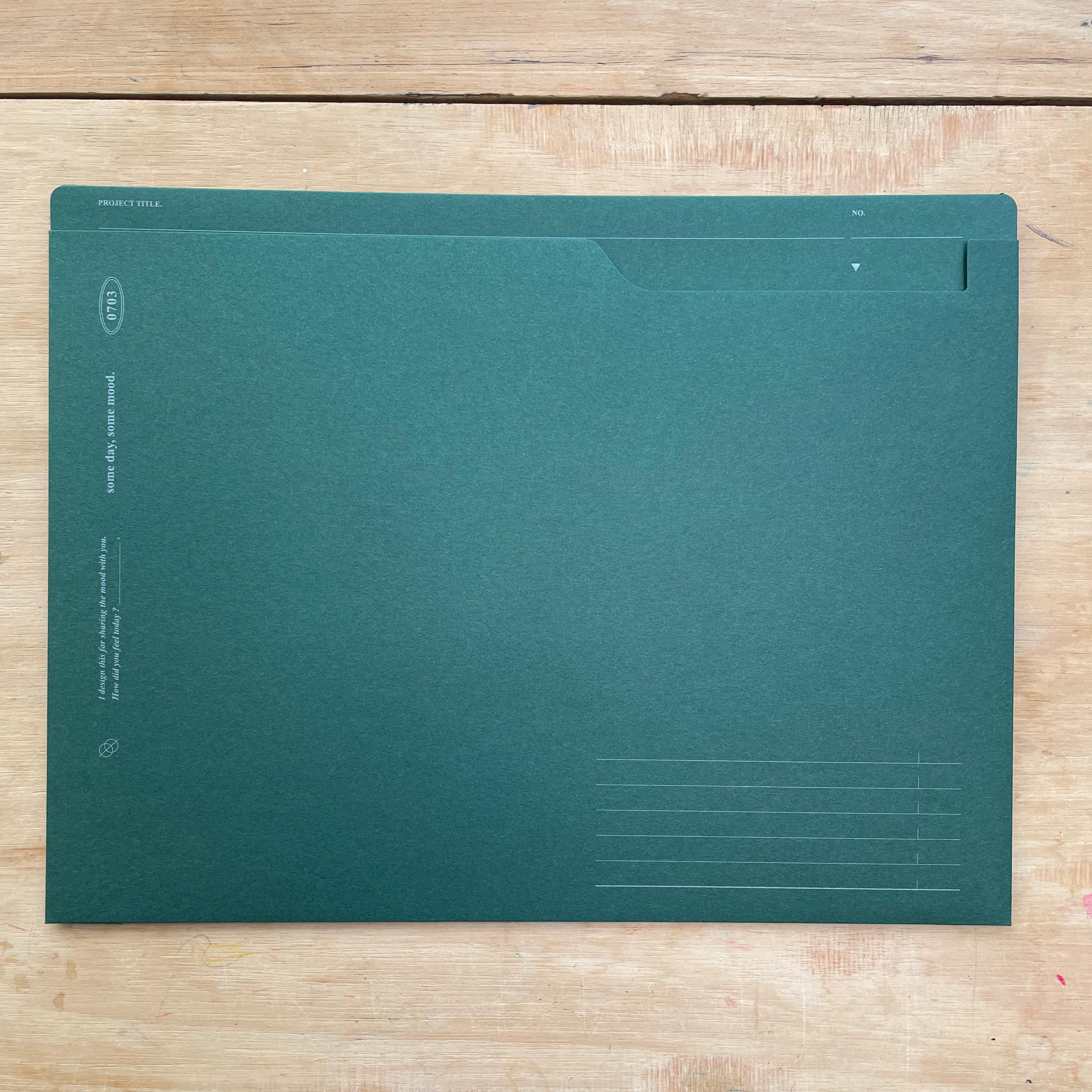Some Mood Design - Signature Paper Holder - A4 - Deep Green-Opbergmap-DutchMills