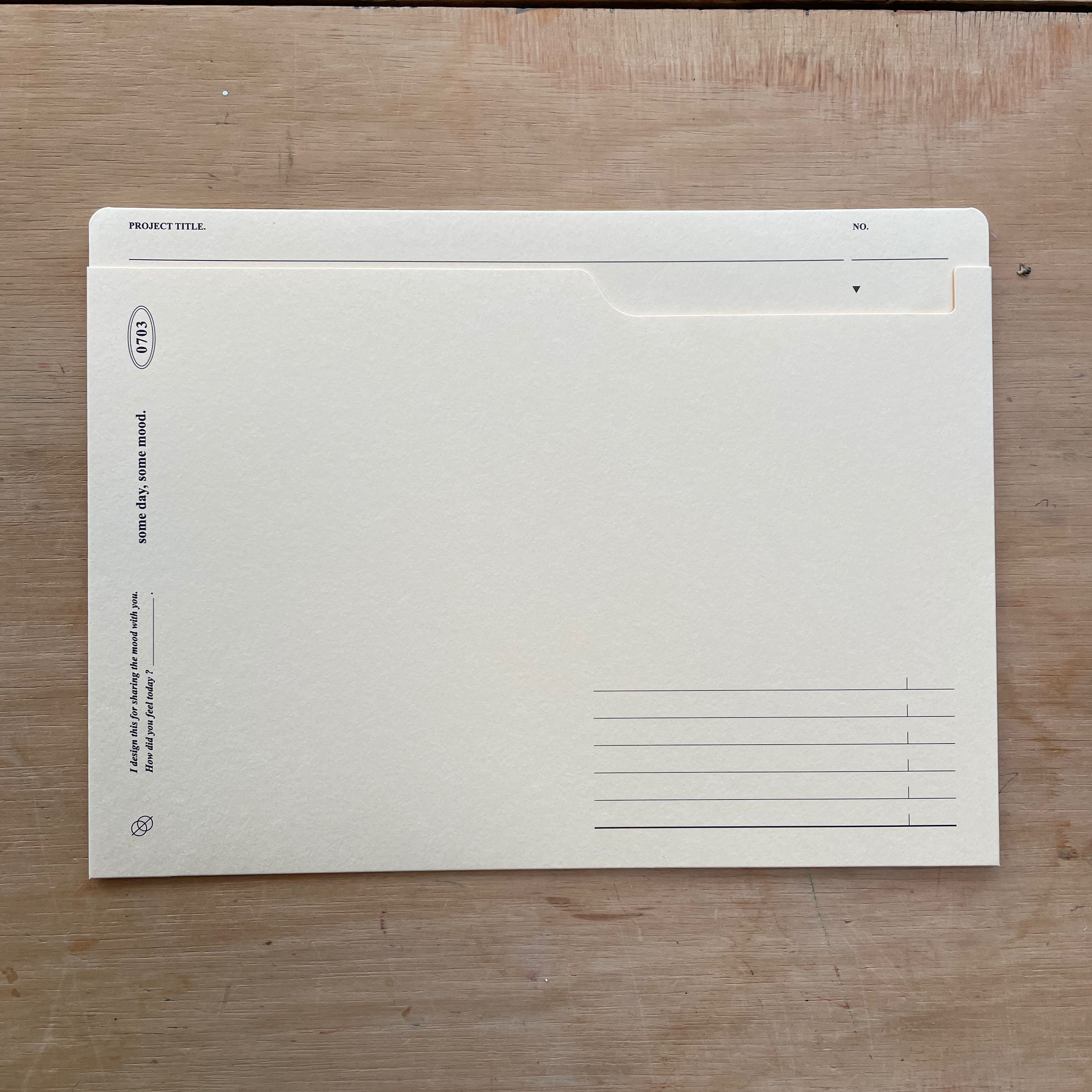 Some Mood Design - Signature Paper Holder - A5 - Ivory-Opbergmap-DutchMills