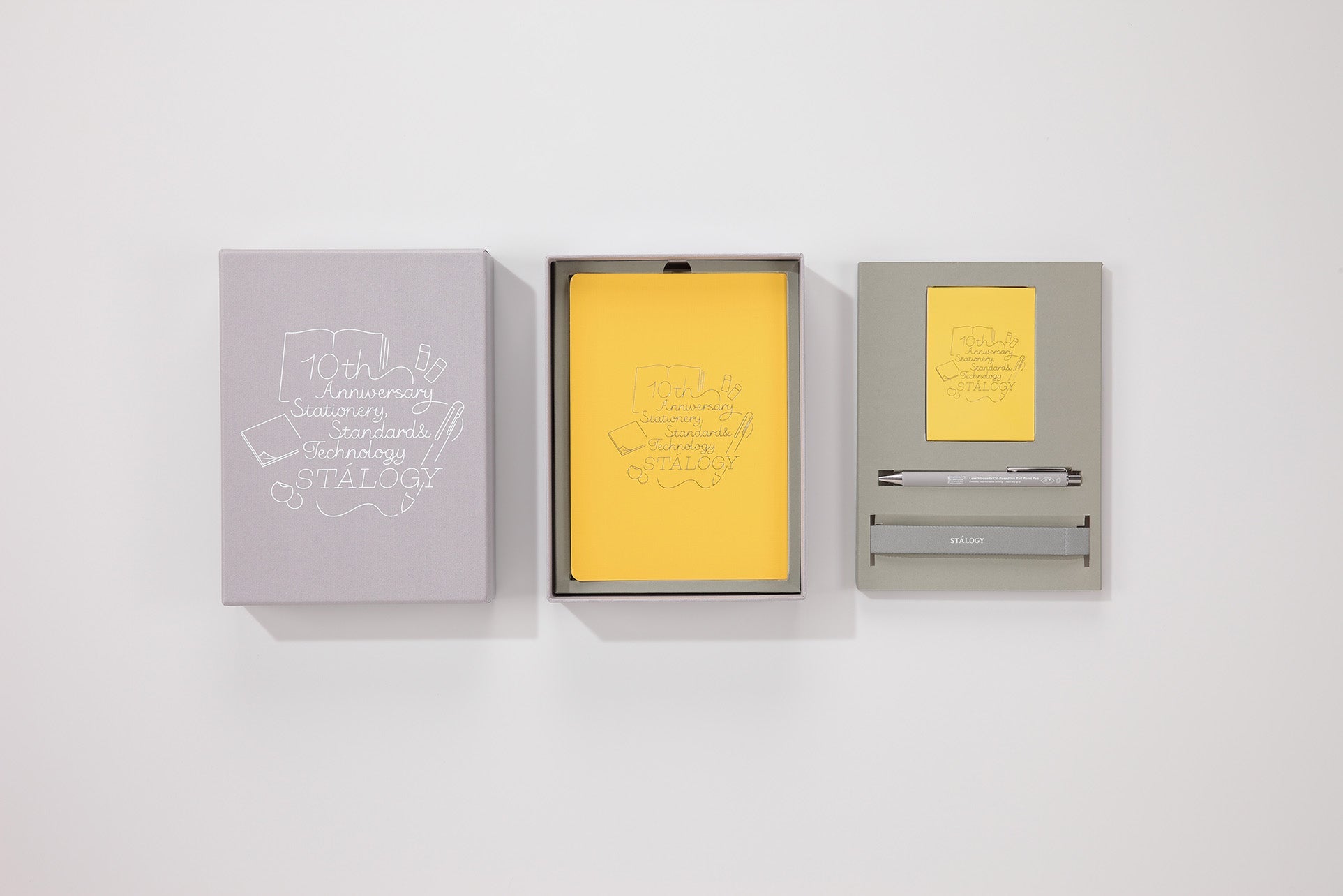 Stalogy - Anniversary 10th Set - Yellow-Notitieboek-DutchMills