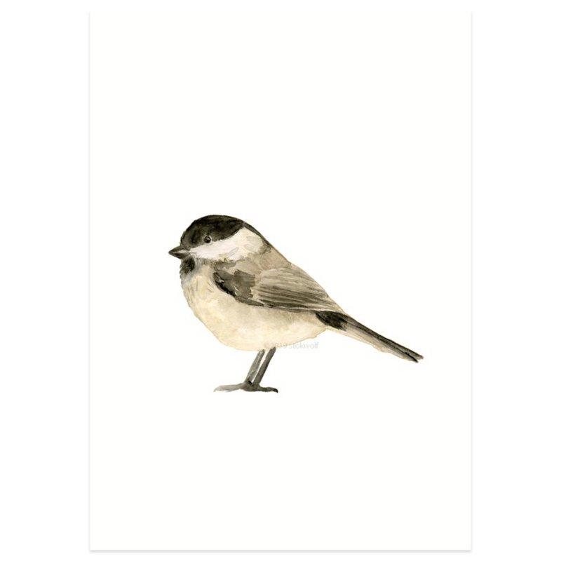 Stokwolf - Matkop aquarel-Kaart-DutchMills