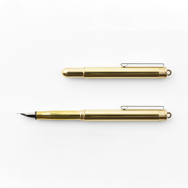 TRAVELER'S COMPANY - Brass Fountain Pen Solid Brass-Vulpen-DutchMills