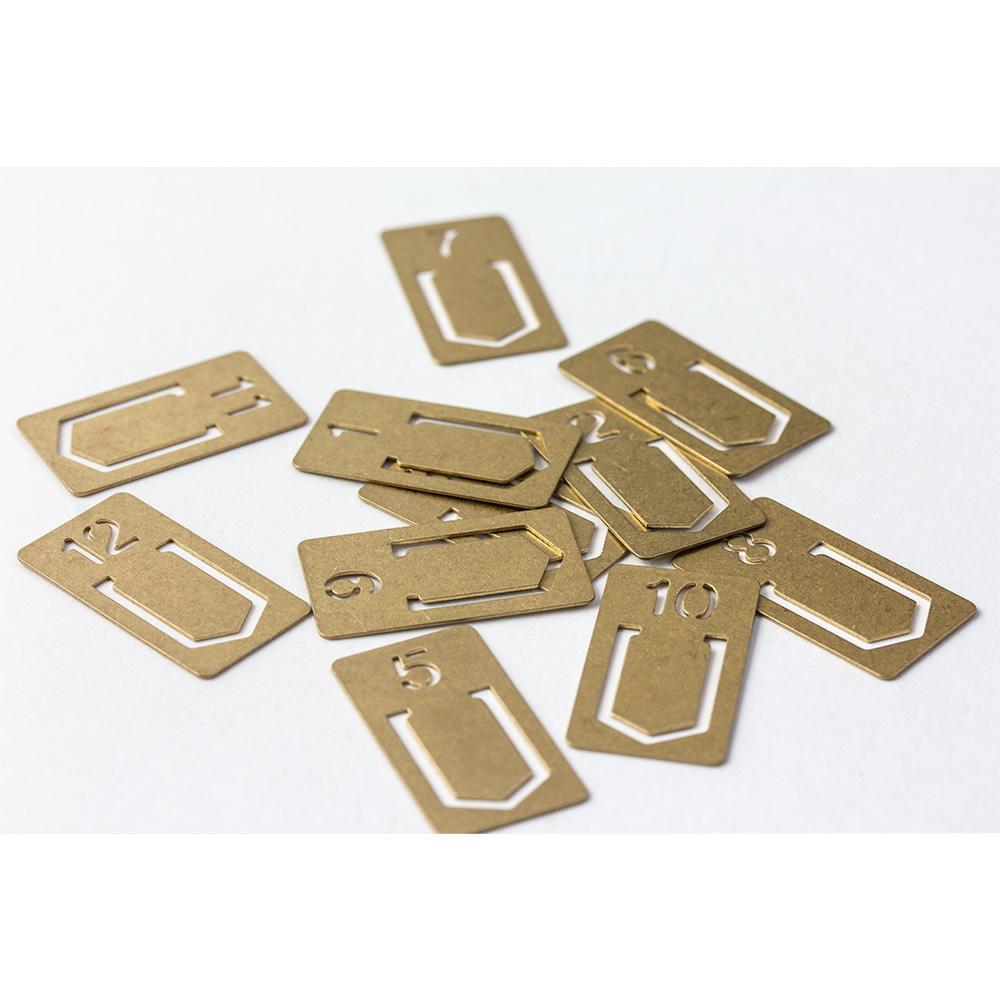 TRAVELER'S Company - Brass Numbered Clips-Clip-DutchMills