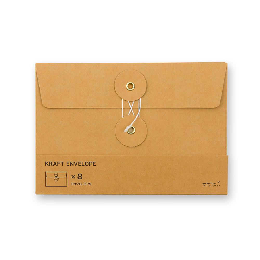 TRAVELER'S Company Kraft Envelope Medium - Orange-Envelop-DutchMills